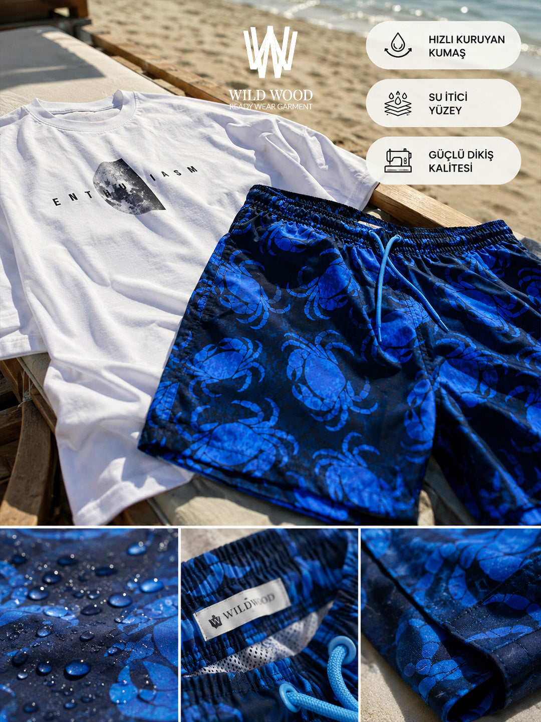 Şort ve T-shirt kombin paketi-1
