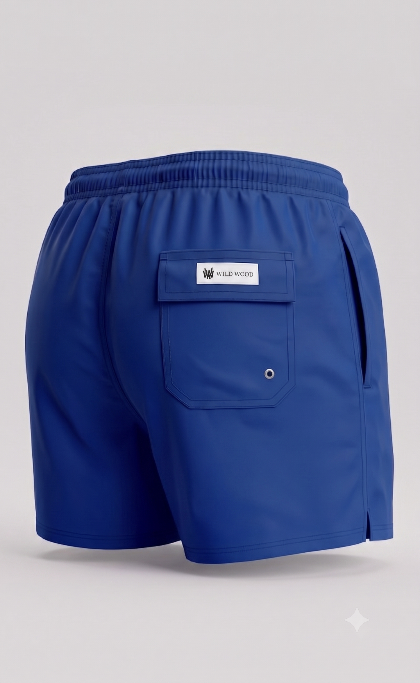 Wild Wood "Pacific Blue" Klasik Düz Hızlı Kuruyan Erkek Deniz Şortu