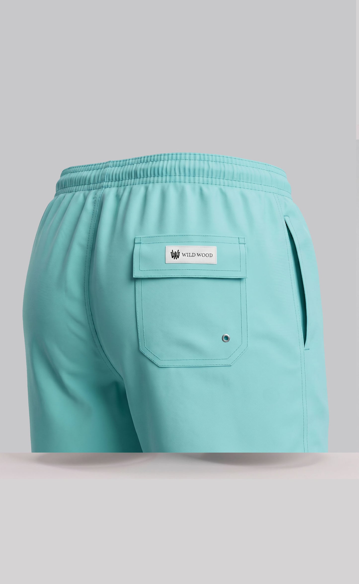 Wild Wood "Mint Breeze" Su Yeşili Hızlı Kuruyan Erkek Deniz Şortu
