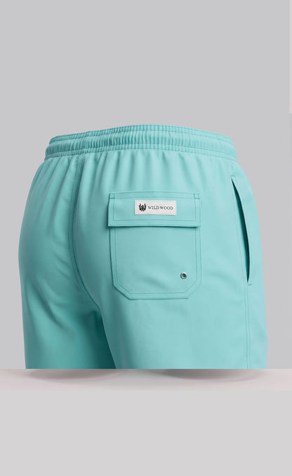 Wild Wood "Mint Breeze" Su Yeşili Hızlı Kuruyan Erkek Deniz Şortu